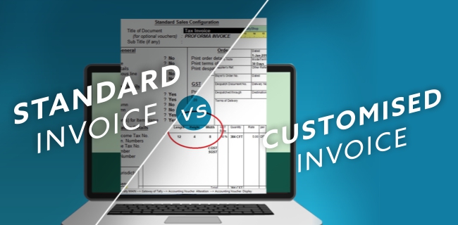 Standard Invoice VS Personalised or Customised Invoice