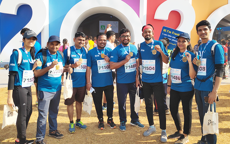 Antraweb team at Tata Mumbai Marathon 2020