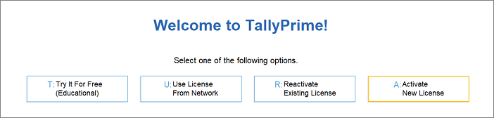 Install Tally Prime
